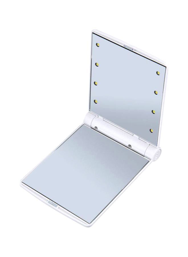 OUTAD LED Folding Makeup Mirror White 110x11x85mm - Image 1