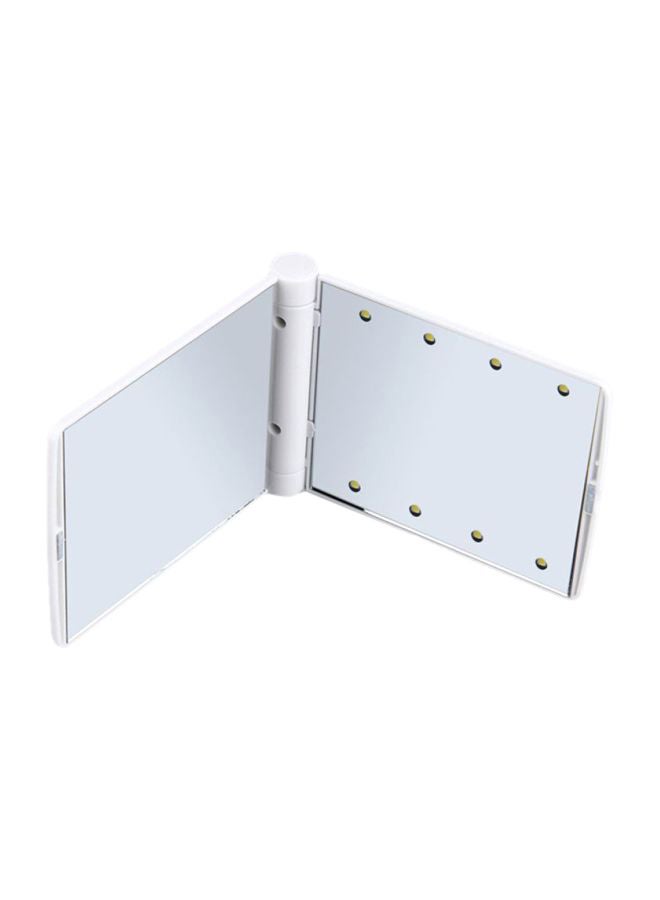 OUTAD LED Folding Makeup Mirror White 110x11x85mm - Image 4