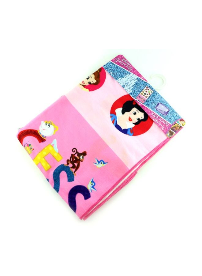 ديزني منشفة استحمام للشاطئ بتصميم شخصية الأميرة وردي/أصفر/بني 55x110سم - Image 2