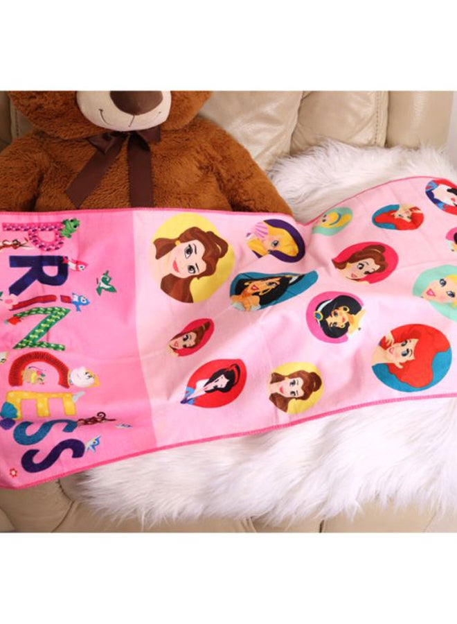 ديزني منشفة استحمام للشاطئ بتصميم شخصية الأميرة وردي/أصفر/بني 55x110سم - Image 3