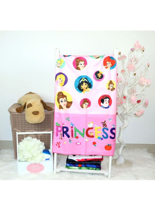 ديزني منشفة استحمام للشاطئ بتصميم شخصية الأميرة وردي/أصفر/بني 55x110سم - Image 4