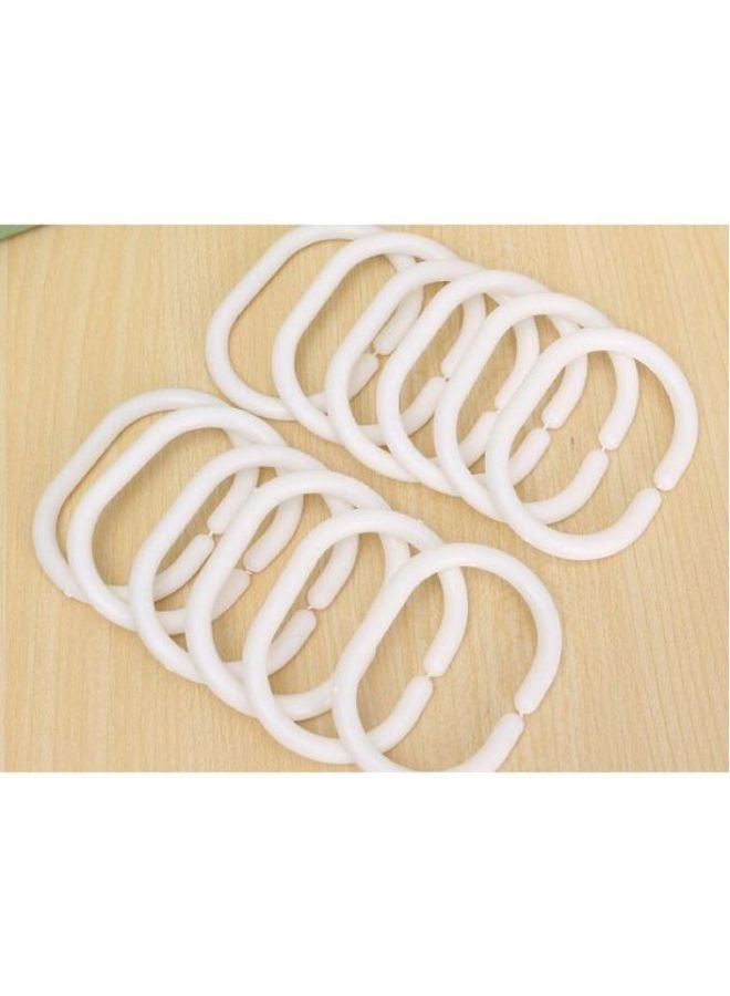 Deals for Less Printed Shower Curtain With Hook Beige/Black/Blue 165x180cm - Image 2