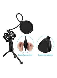 ammoon Pop Filter Studio Microphone Mic With Tripod Stand I3932zxc Black  - Image 4