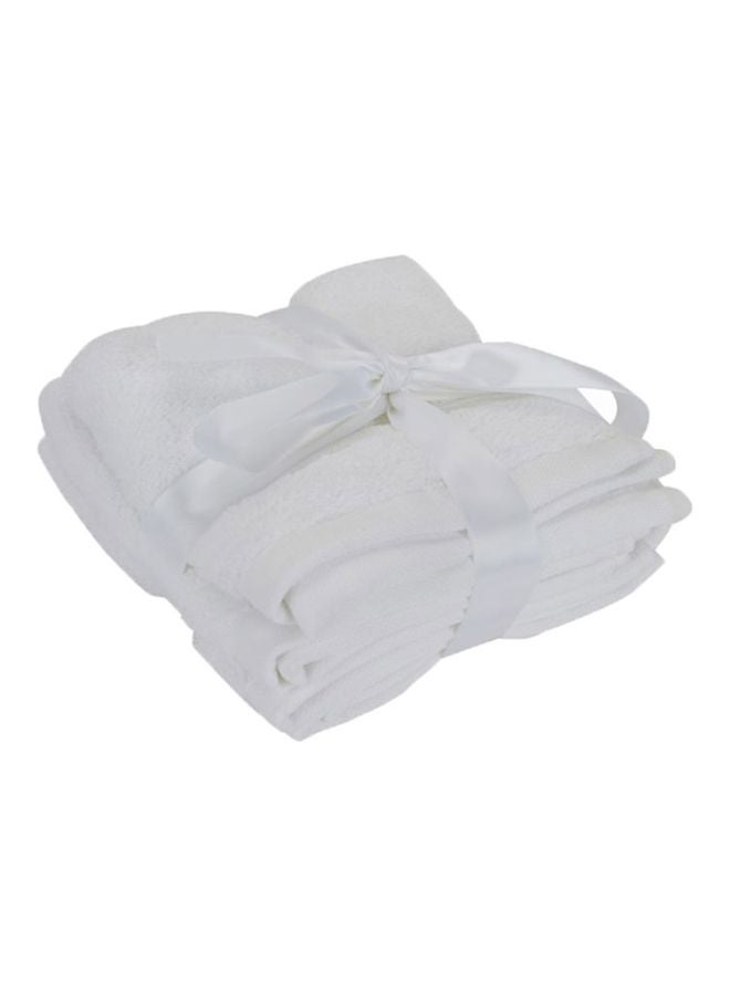 Home Box Pack Of 4 Face Towels White 30x30cm - Image 1