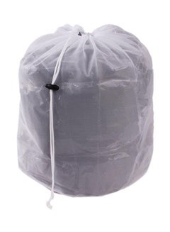 Bluelans Drawstring Thickened Laundry Wash Bag White 37x27cm 