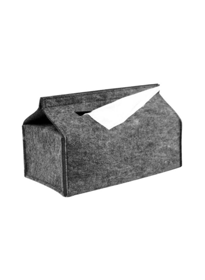 Bluelans Living Room Desk Car Felt Tissue Box Black 21 x 14 x 8centimeter  - Image 1
