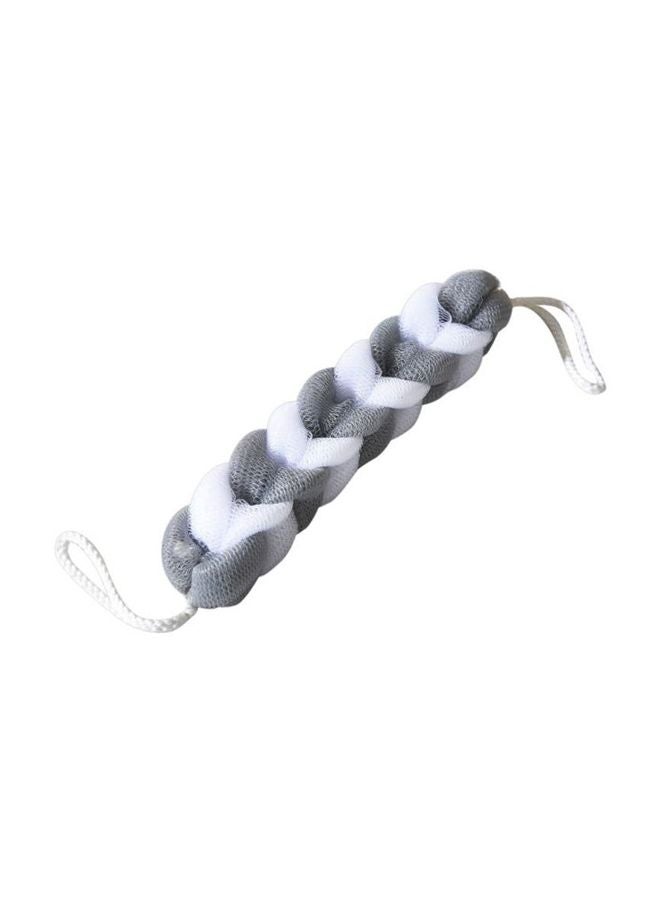 Home Box Back Bath Scrubber Grey/White 28x5cm - Image 1
