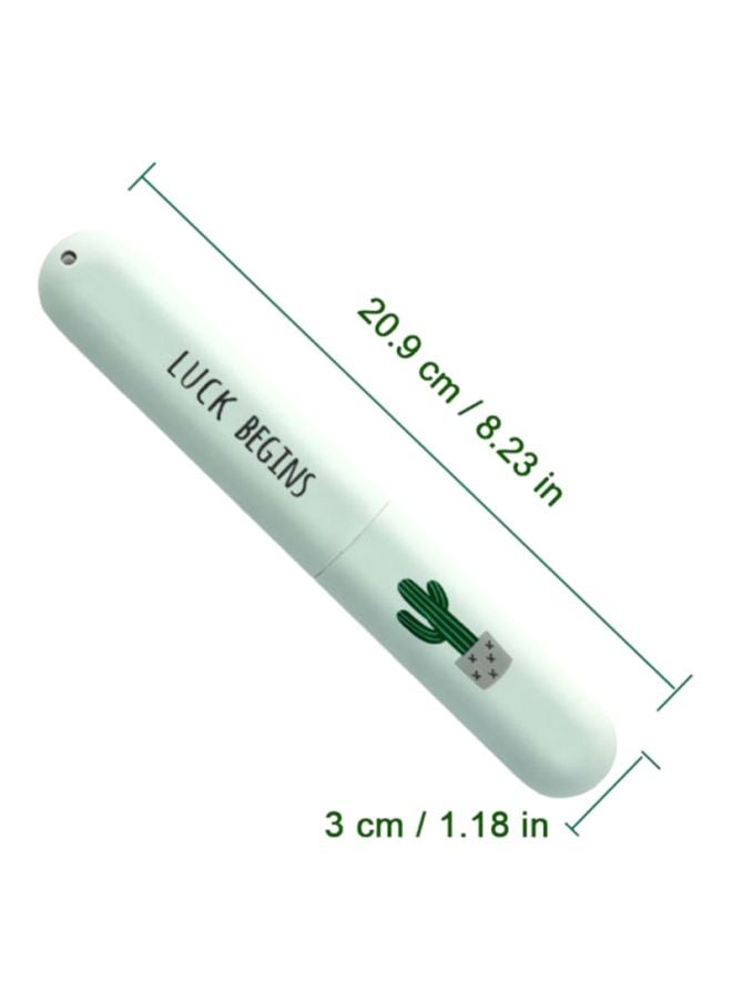 بيوينتي حامل لفرش الأسنان قابل للحمل أخضر/أسود/رمادي 20.9x3سم  - Image 2