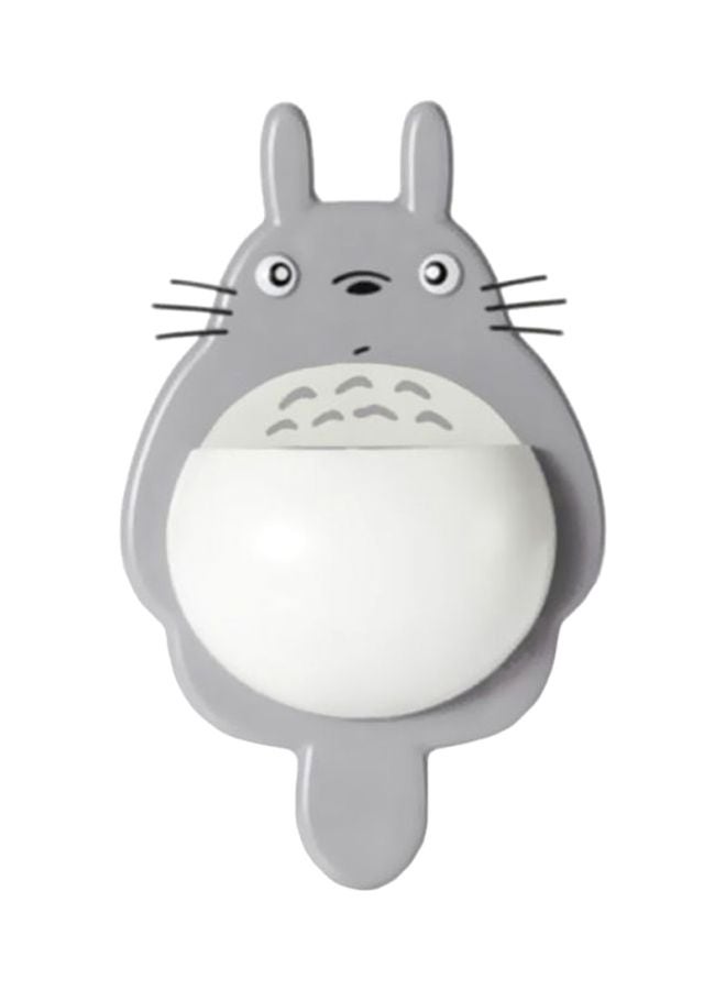 Beauenty Wall Mounted Toothbrush Holder Grey/White/Black 15.1x24.4x5.4cm