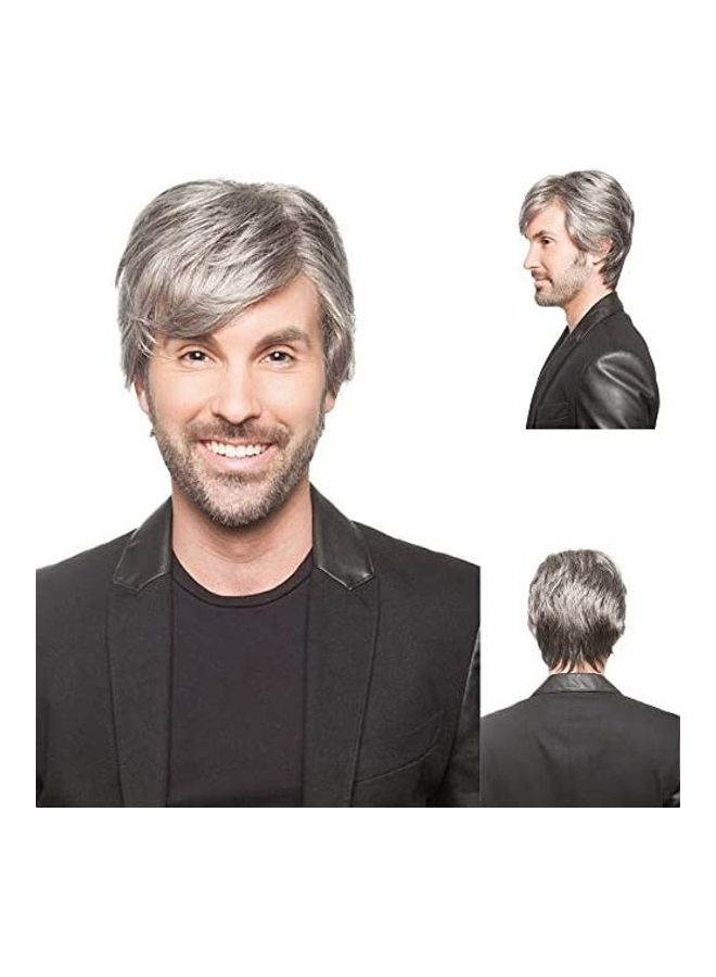 Generic Short Hair Wig Grey 8inch 