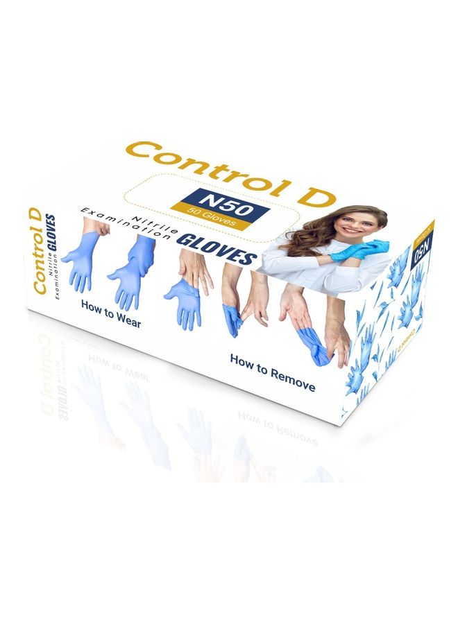 50-Piece Disposable Hand Protection Large Nitrile Gloves - Image 2