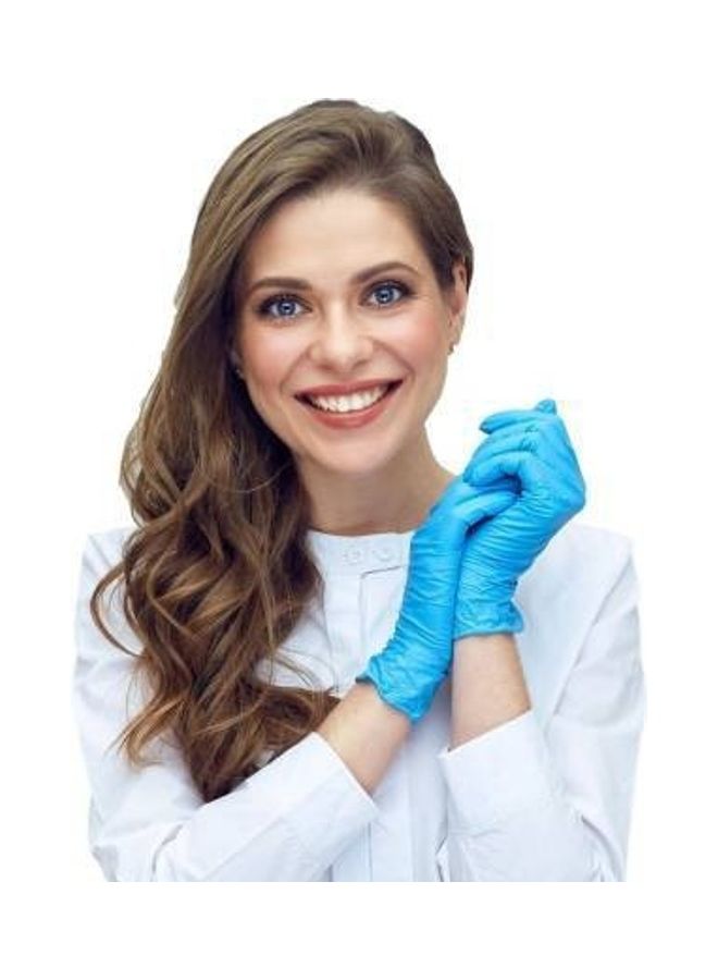 مجموعة قفازات نيتريل لفحص المرضى 100 قطعة - Image 2