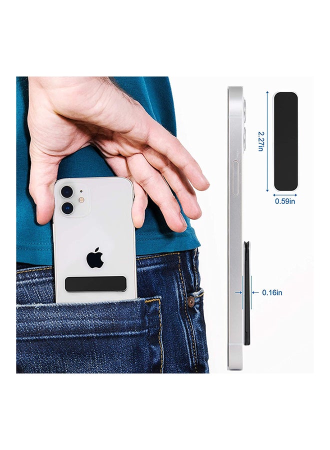 IKBEN - Multi-Angle Aluminum Cell Phone Kickstand Black - Image 1