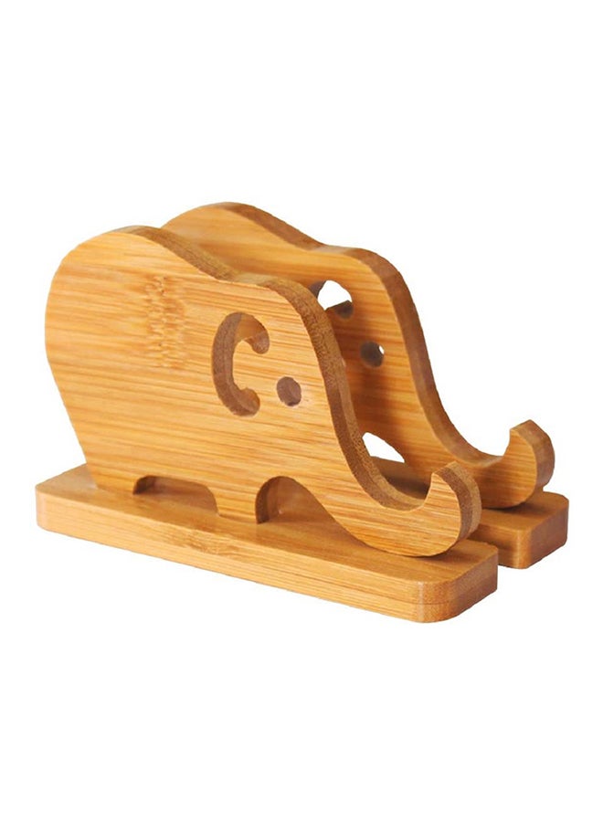 IKBEN Elephant Shape Cell Phone Stand Beige - Image 1