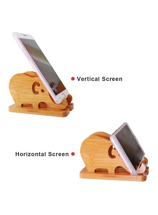 IKBEN Elephant Shape Cell Phone Stand Beige - Image 4