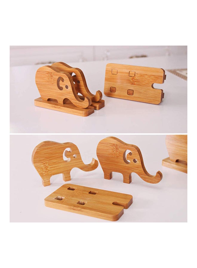 IKBEN Elephant Shape Cell Phone Stand Beige - Image 5