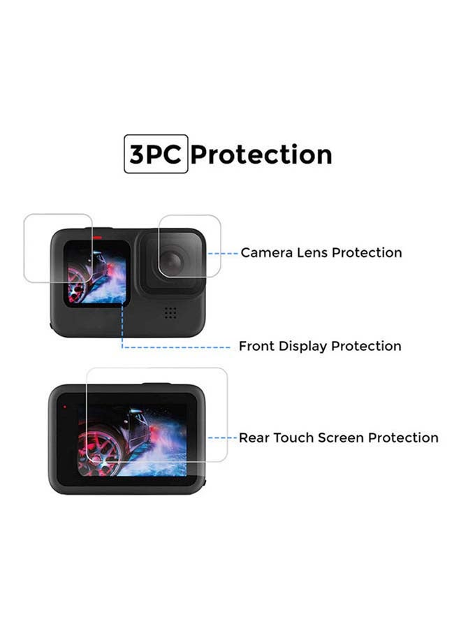 O Ozone - 7-In-1 Kit Compatible For Gopro Hero 9 Action Camera Accessories With Silicone Lens Cap Black - Image 1