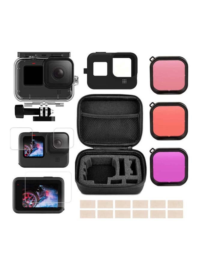 21-In-1 Kit Compatible For GoPro Hero 9 Action Camera Accessories With Carry Case Black - v1612241194/N43996964A_1