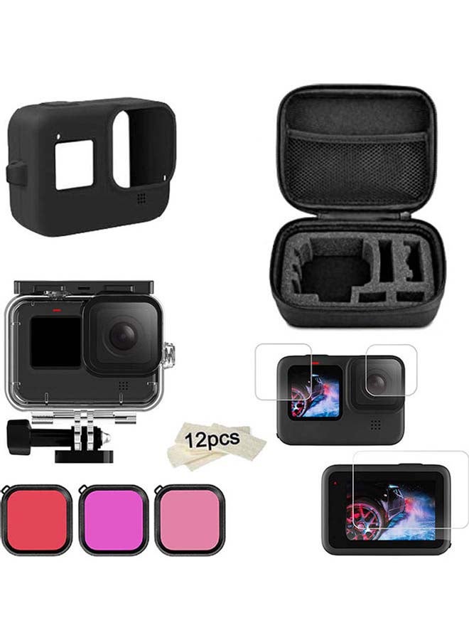 21-In-1 Kit Compatible For GoPro Hero 9 Action Camera Accessories With Carry Case Black - v1612241194/N43996964A_4