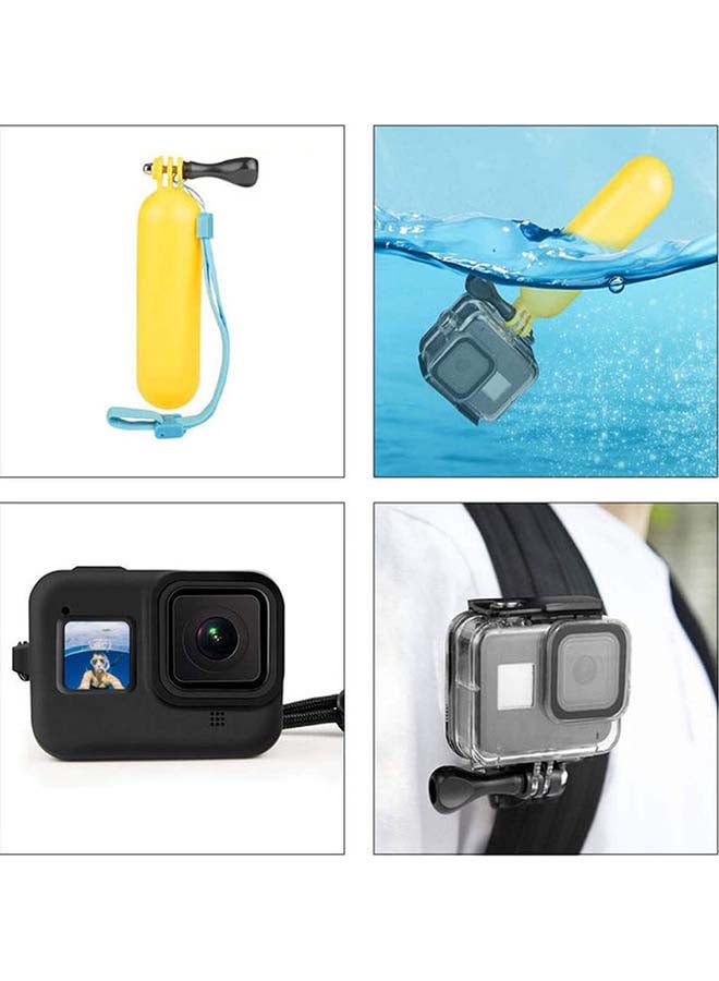 O Ozone - 50-In-1 Accessories Compatible For Gopro Hero 9 Travel kit With Carry Case Black - Image 1
