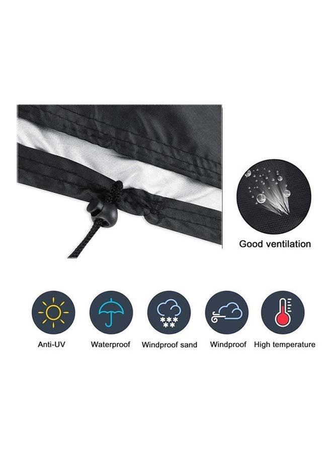 fashionhome Picnic Grill  Round Waterproof Protective Cover Black 70x70cm  - Image 3