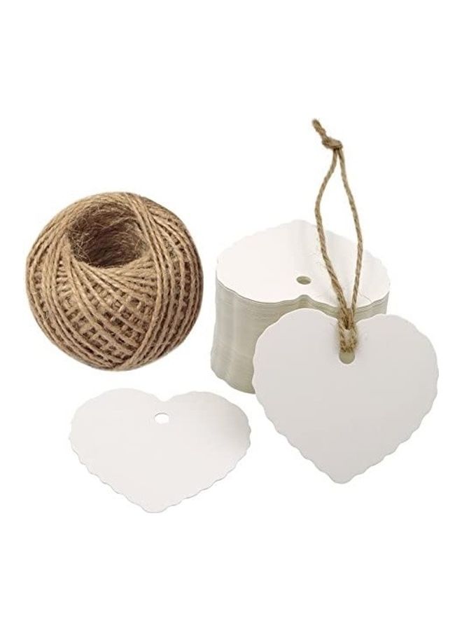 g2plus 100-Piece Gift Tags With Jute Twines - Image 2