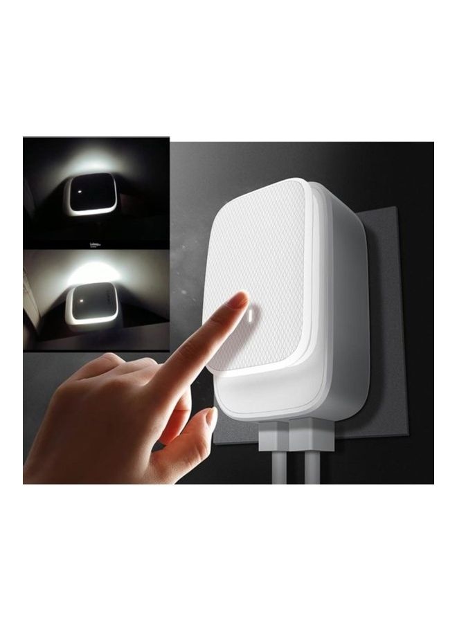Digitplus 3-Port USB Charger With Touch Night Light White - Image 2