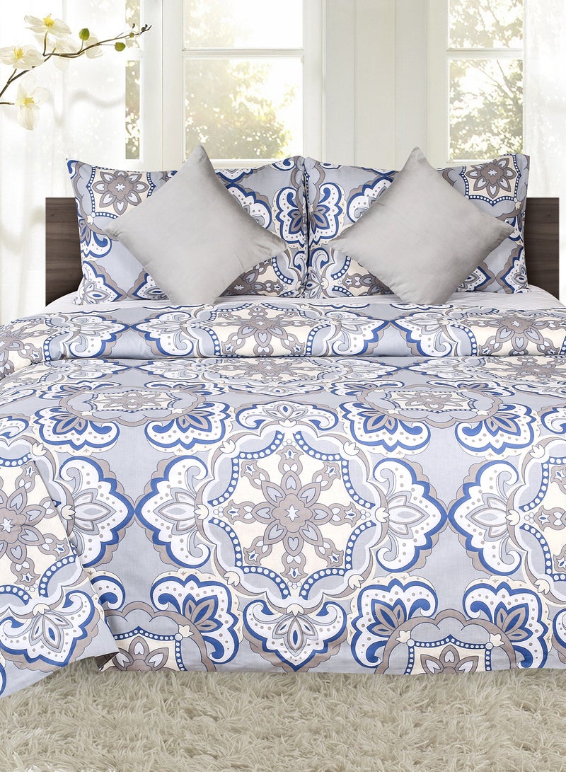 أمال طقم فراش فاخر - مع 1 غطاء لحاف (200x220 سم) + 2 غطاء وسادة (50x75 سم) + 2 غطاء وسادة (40x40 سم) 100% - Image 1