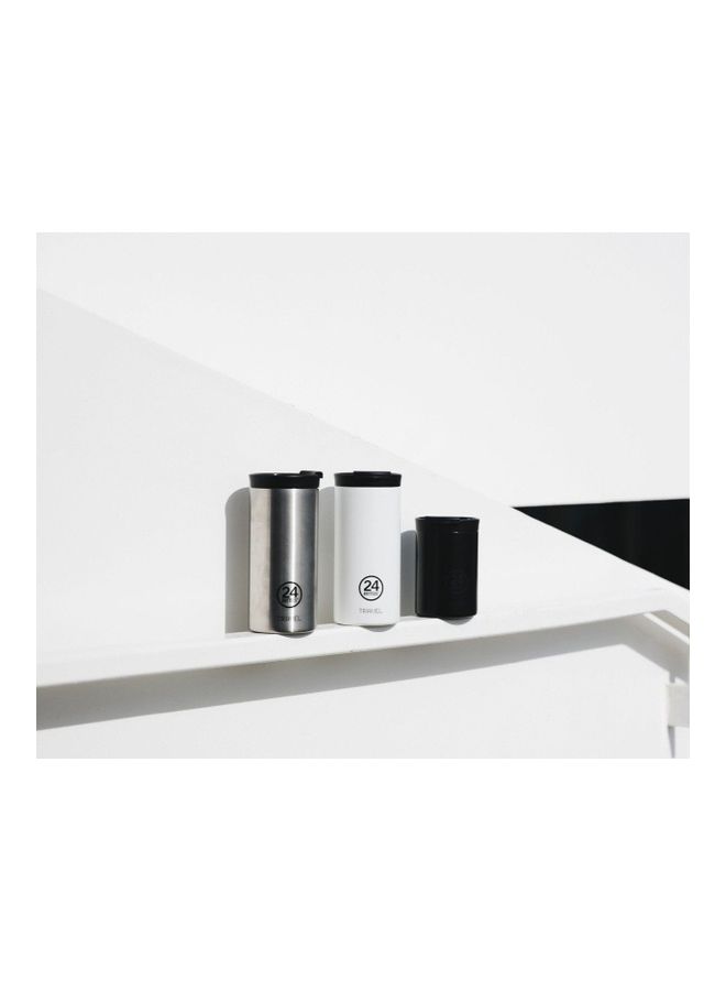 24Bottles Double Walled Insulated Stainless Steel Travel Tumbler Silver - Image 3