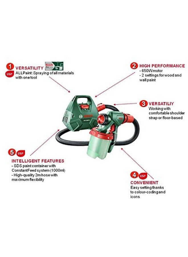 بوش جهاز نظام الطلاء بالبخ طراز PFS 3000-2 - 0 603 207 170 أخضر 4.8كيلوجرام  - Image 2