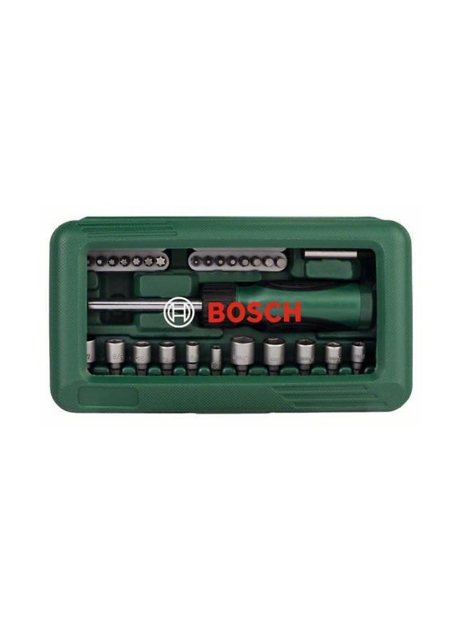 بوش طقم رؤوس تركيب براغي من 46 قطعة فضي 910جرام - Image 2