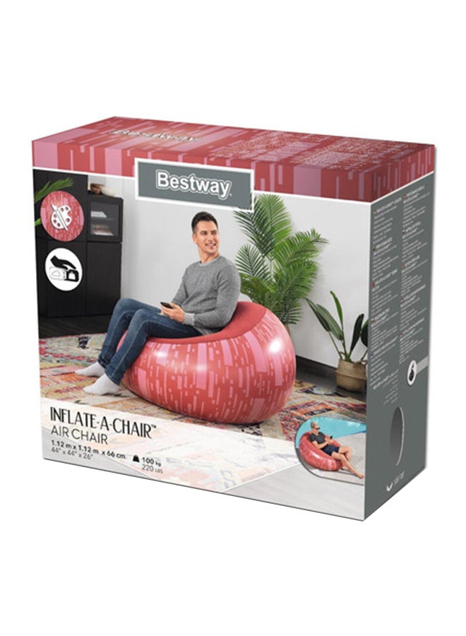 Bestway Inflate-A-Chair 26-75052 Orange 1.22x1.22x0.66meter  - Image 1