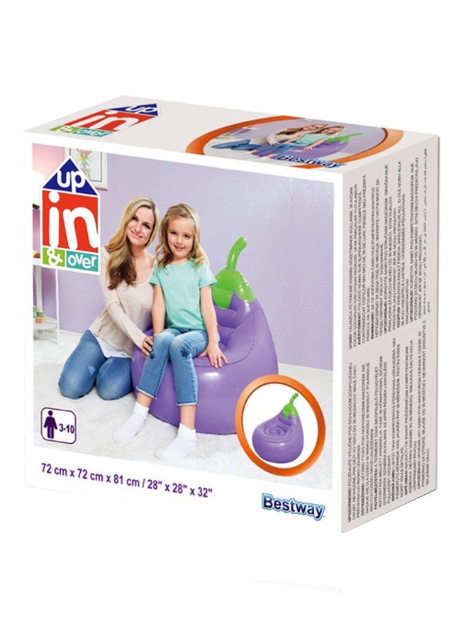 Bestway Fruit Kiddie Lounge Chair 26-75066 Purple/Green  - Image 1