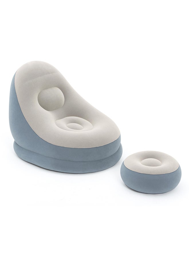 Bestway Comfort Crusier Inflate-a-Chair  1 Seater Blue 68.5x60.5x44inchinch  - Image 2