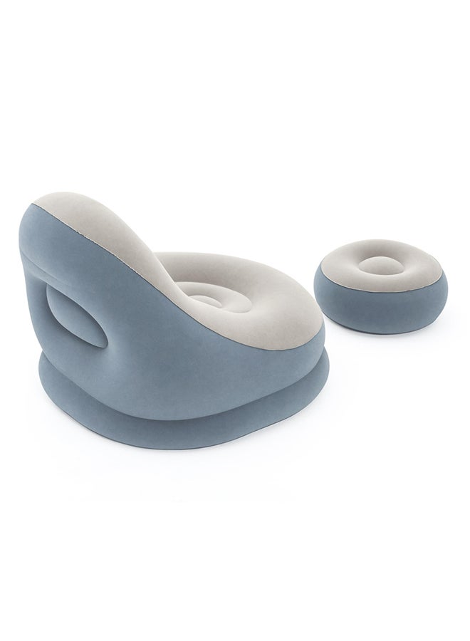 Bestway Comfort Crusier Inflate-a-Chair  1 Seater Blue 68.5x60.5x44inchinch  - Image 3