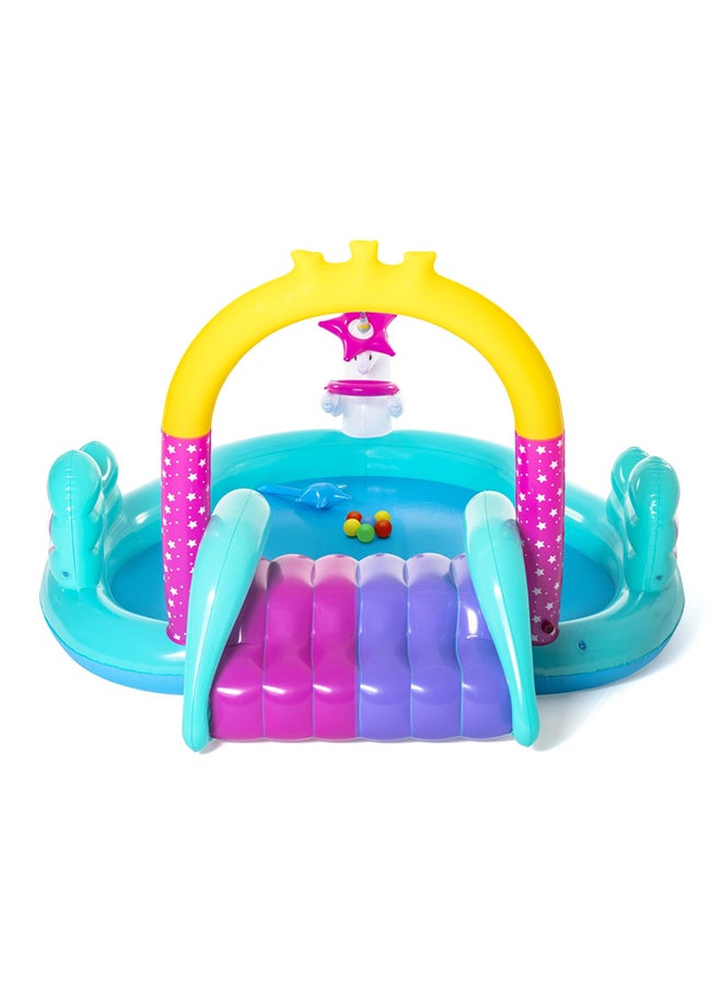 Bestway Magical Unicorn Carriage Play Pool Center  - Image 1