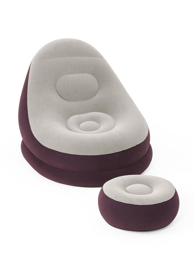 Bestway Comfort Crusier Inflate-a-chair 122x94x81cm  -26-75053 Brown/Grey 175x154x112centimeter  - Image 2