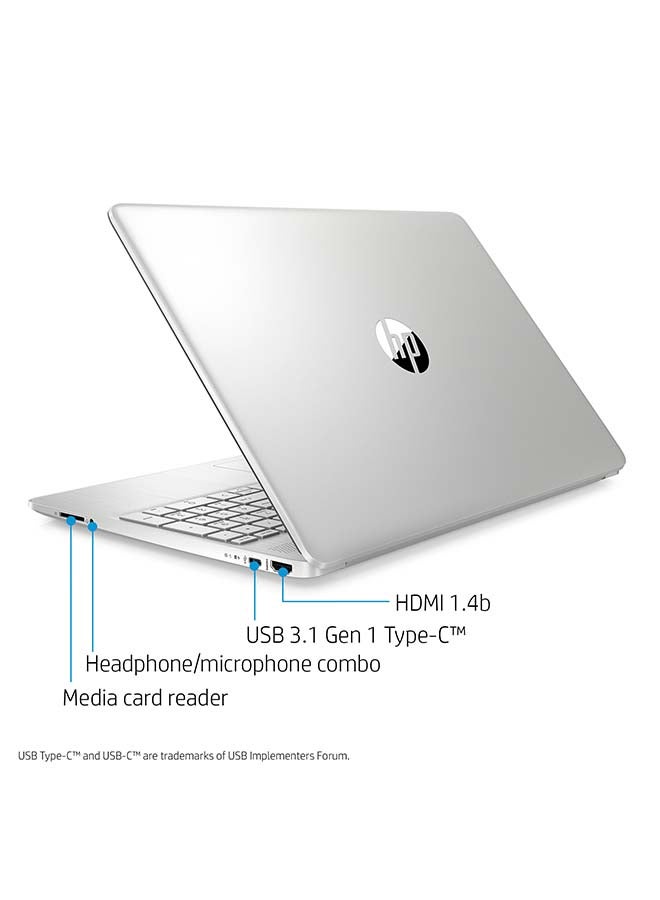 HP - 15-DY1024 (Upgraded Version) Laptop With 15.6-Inch Display, 11th Gen Core i3 1115G4 Processer/8GB RAM/256GB SSD/Intel UHD Graphics/ /International Version English Nature Silver - Image 1