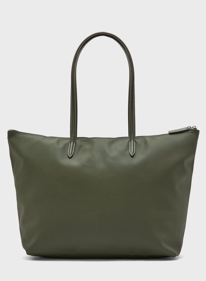 LACOSTE L.12.12 Concept Tote Grey  - Image 2
