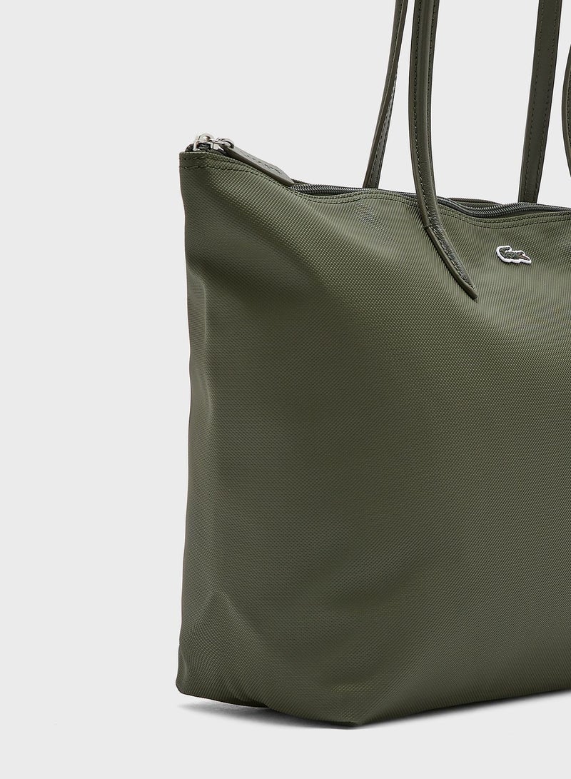 LACOSTE L.12.12 Concept Tote Grey  - Image 3