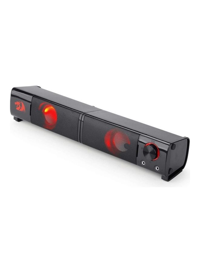 REDRAGON - Orpheus PC Gaming Speakers, 2.0 Channel Stereo, Desktop Computer Sound Bar, With Compact Maneuverable Size, 3W x 2 Maximum Power, Black | GS550 - Image 1