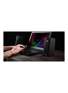 REDRAGON GS520 Anvil RGB Desktop Speakers, 2.0 Channel PC Computer Stereo Speaker with 6 Colorful LED Modes, Enhanced Bass and Easy-Access Volume Control, USB Powered w/ 3.5mm Cable  - Image 2