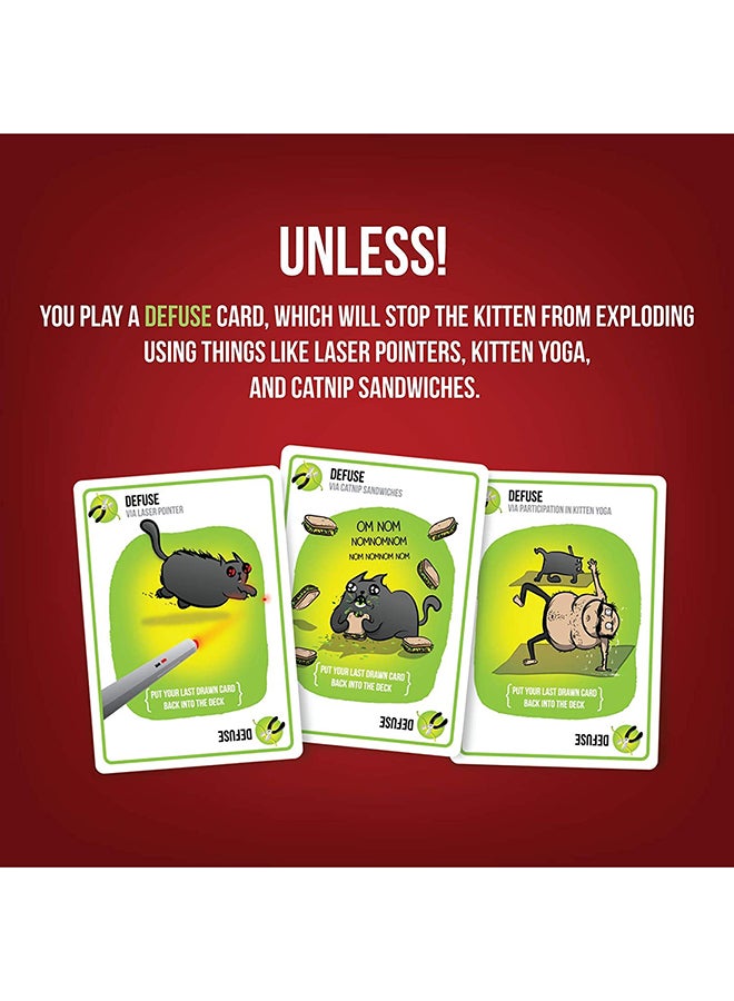 Exploding Kittens A Card Game 4.41x6.38x1.5inch