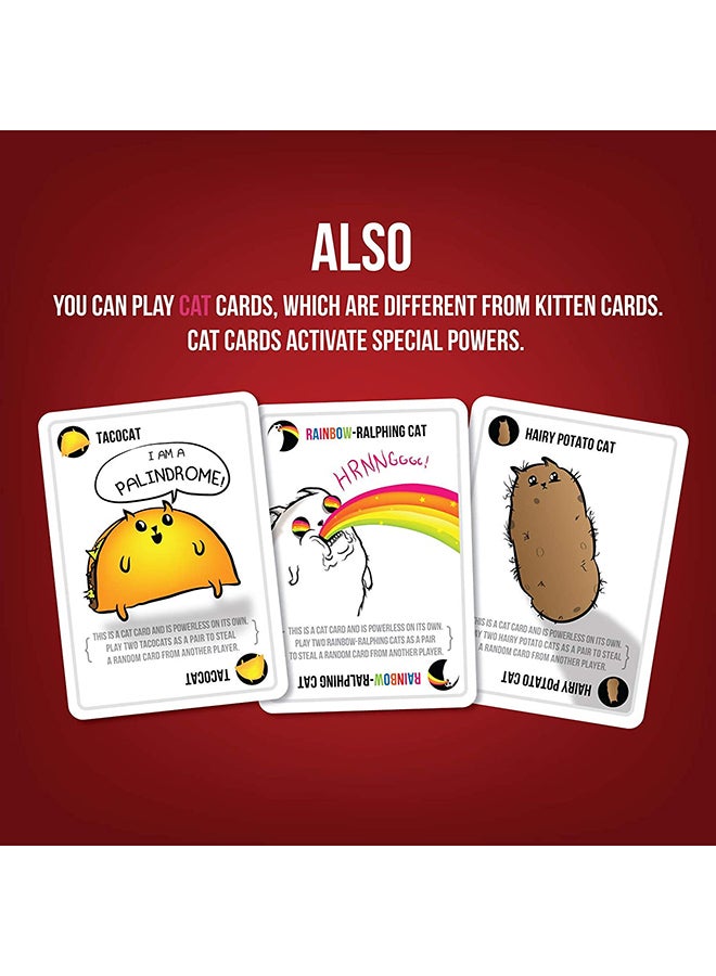 Exploding Kittens A Card Game 4.41x6.38x1.5inch