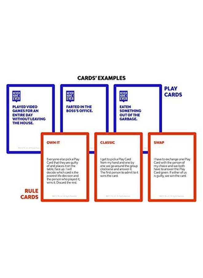 Never Have I Ever Card Game 10.2x7x19.1cm