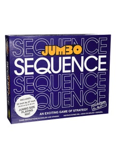 Jumbo Sequence Board And Card Games Box With Party Funny Toy 38.35x31.5x7.62cm