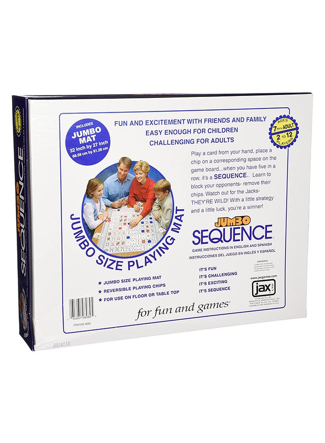 Generic - Jumbo Sequence Board And Card Games Box With Party Funny Toy 38.35x31.5x7.62cm - Image 1
