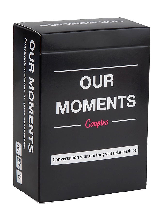AMERTEER Our Moments Conversation Cards Game For Couples 3.3x6.6x9.14cm - Image 1