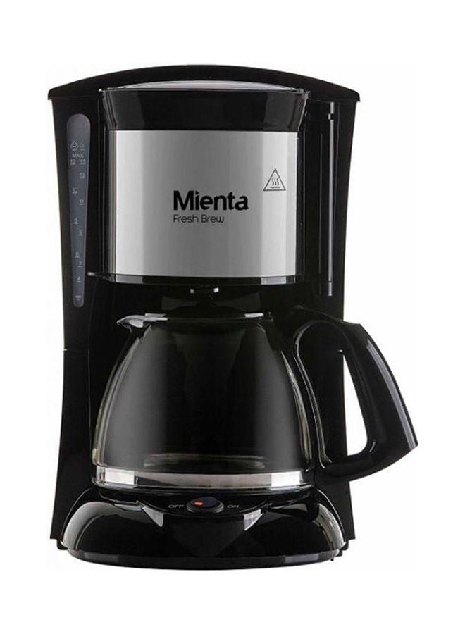 Mienta - Fresh Brew Coffee Maker 1000 Watt 1.25 L 1000.0 W CM31216A Black/Silver - Image 1