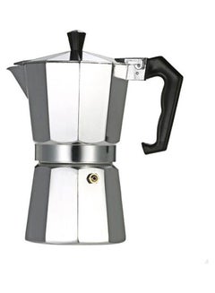 Generic 6-Cup Aluminum Espresso Percolator Coffee Stovetop Maker Mocha Pot Silver/Black  - Image 1